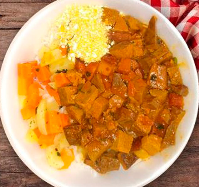 Marmitex de Sarapatel